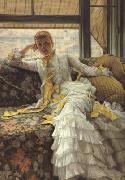 James Tissot July (Specimen of A Portrait) (nn01) oil on canvas